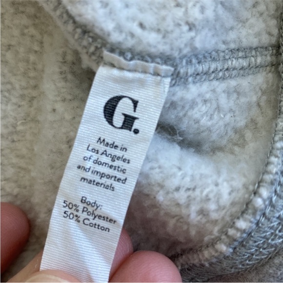 G. The Label by Goop Puff Sleeve Zip Hoodie Size Small - Picture 7 of 7